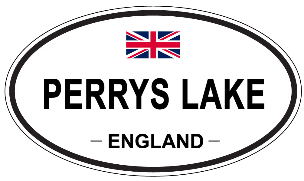 PERRYS LAKE, ENGLAND - Oval Sticker