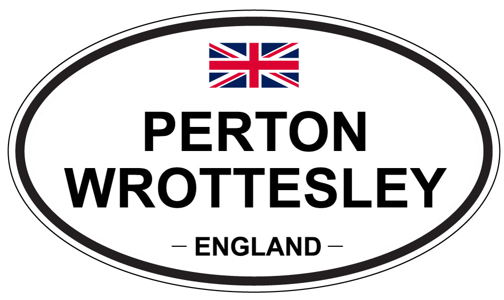 PERTON WROTTESLEY, ENGLAND - Oval Sticker