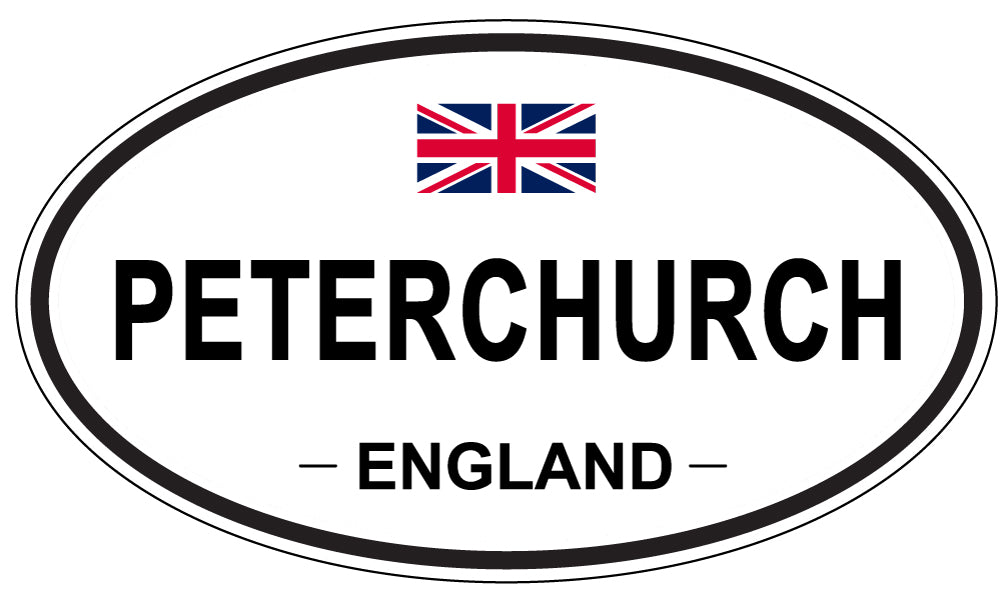 PETERCHURCH, ENGLAND - Oval Sticker