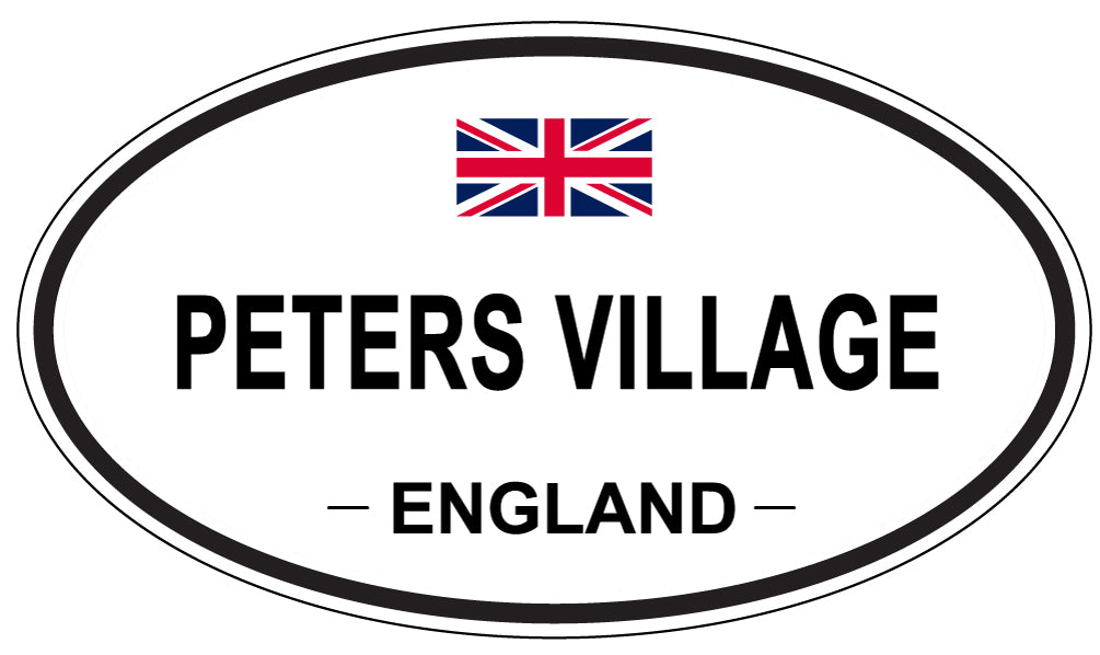 PETERS VILLAGE, England - Oval Magnet