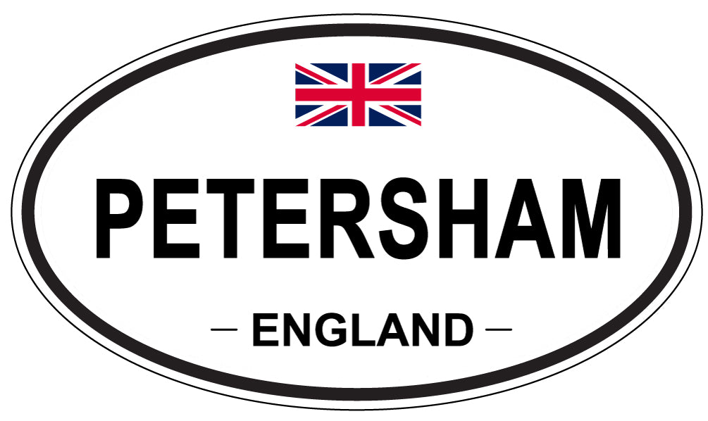 PETERSHAM, ENGLAND - Oval Sticker