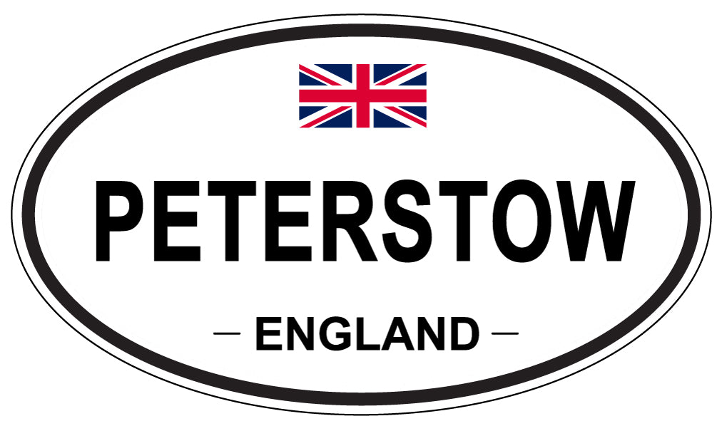 PETERSTOW, ENGLAND - Oval Sticker