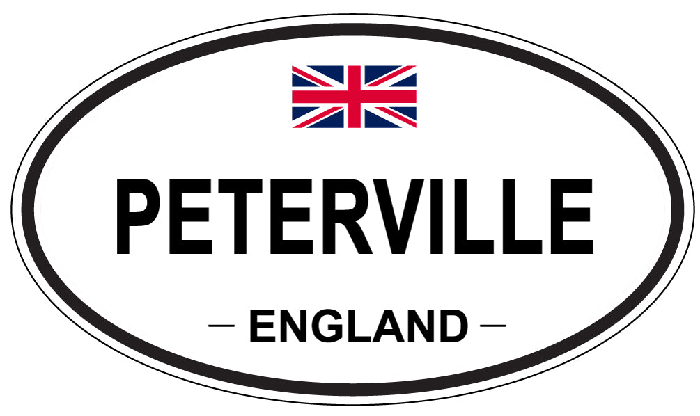 PETERVILLE, England - Oval Magnet