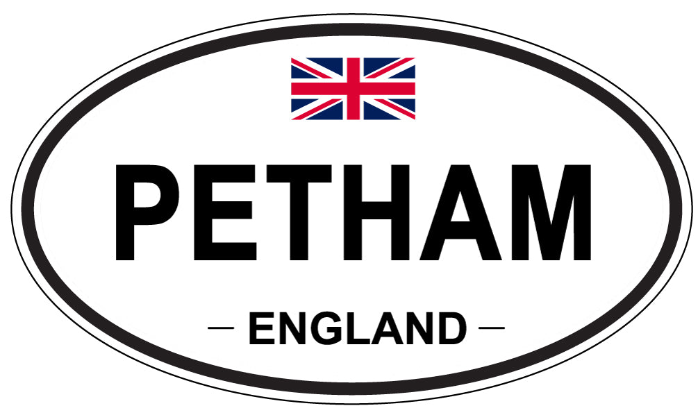 PETHAM, ENGLAND - Oval Sticker