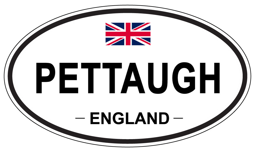 PETTAUGH, ENGLAND - Oval Sticker