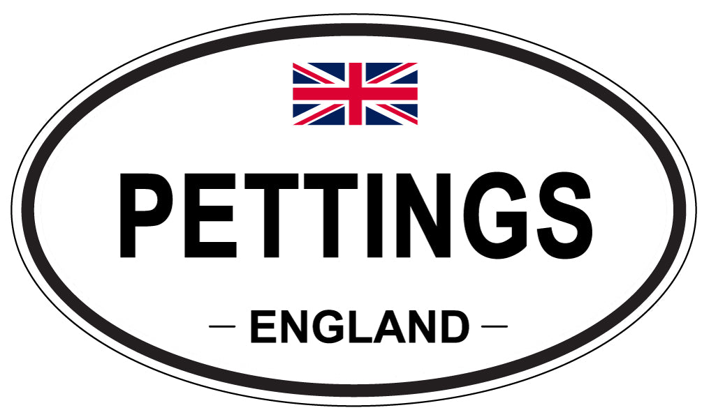PETTINGS, England - Oval Magnet