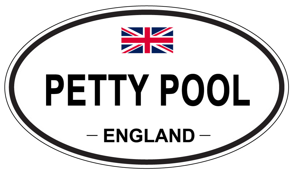 PETTY POOL, England - Oval Magnet