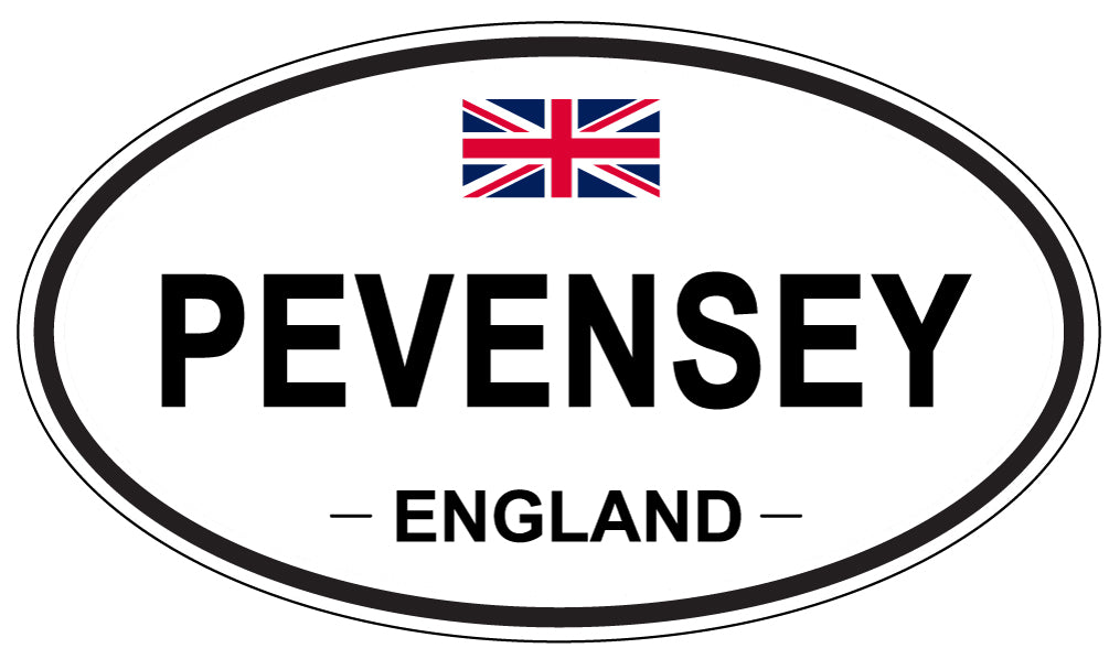 PEVENSEY, ENGLAND - Oval Sticker