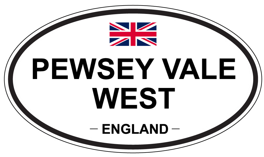 PEWSEY VALE WEST, ENGLAND - Oval Sticker