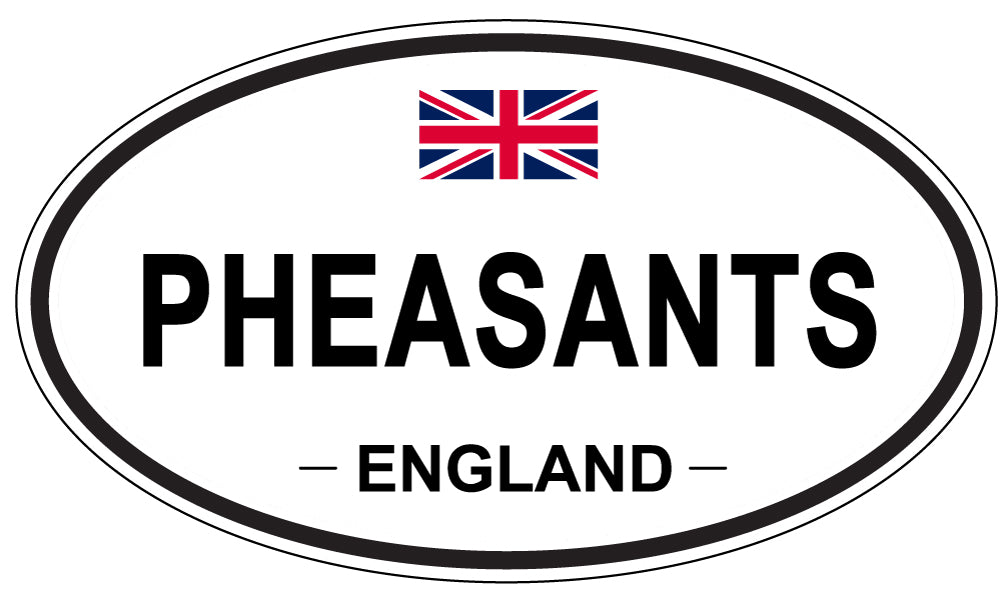 PHEASANTS, England - Oval Magnet