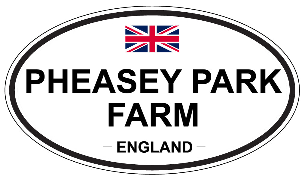 PHEASEY PARK FARM, ENGLAND - Oval Sticker