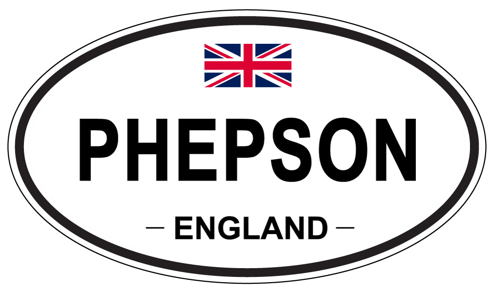 PHEPSON, ENGLAND - Oval Sticker