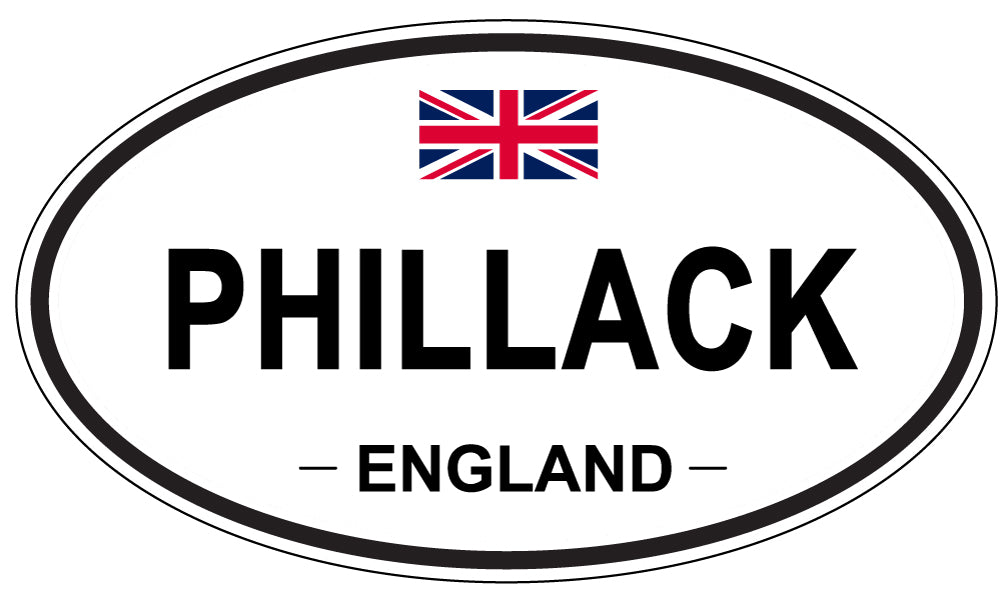 PHILLACK, ENGLAND - Oval Sticker