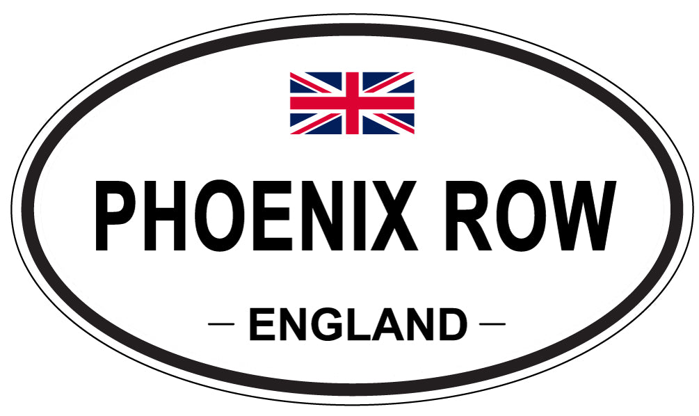 PHOENIX ROW, England - Oval Magnet