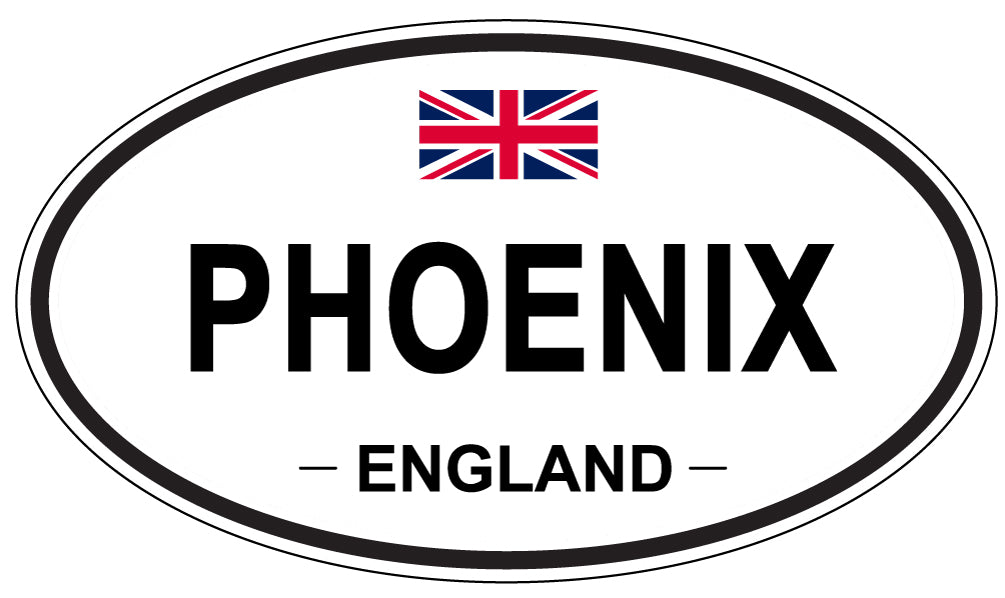 PHOENIX, ENGLAND - Oval Sticker