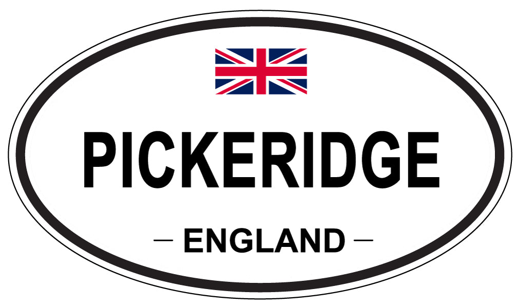 PICKERIDGE, ENGLAND - Oval Sticker