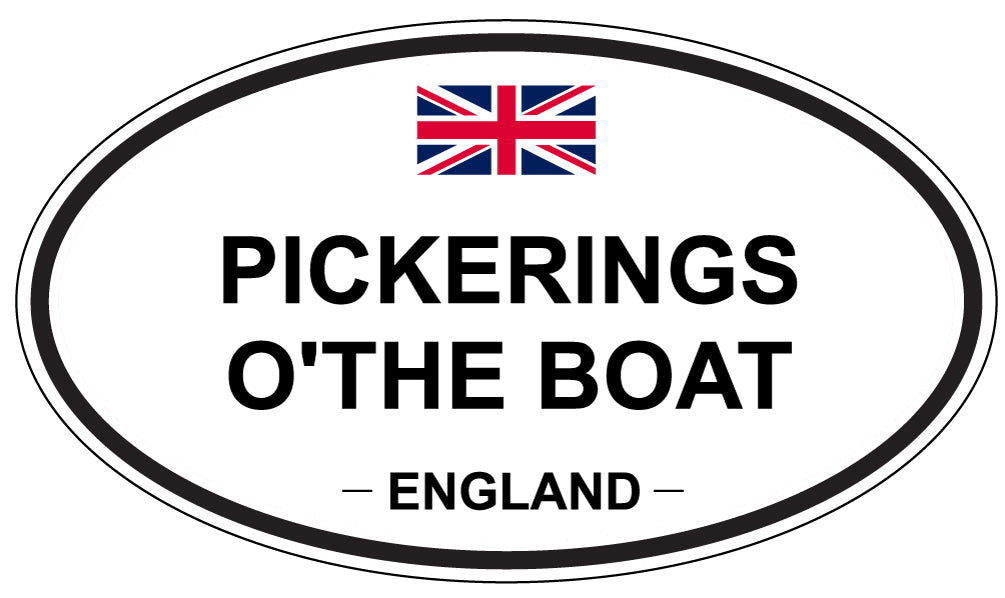 PICKERINGS O'THE BOAT, England - Oval Magnet