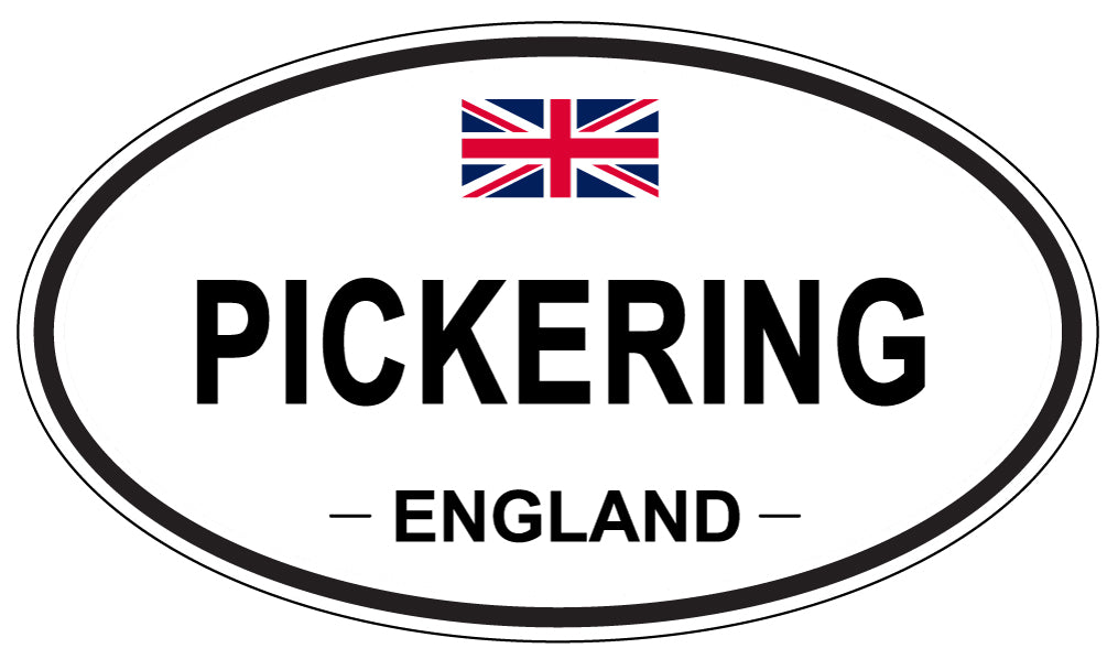 PICKERING, England - Oval Magnet