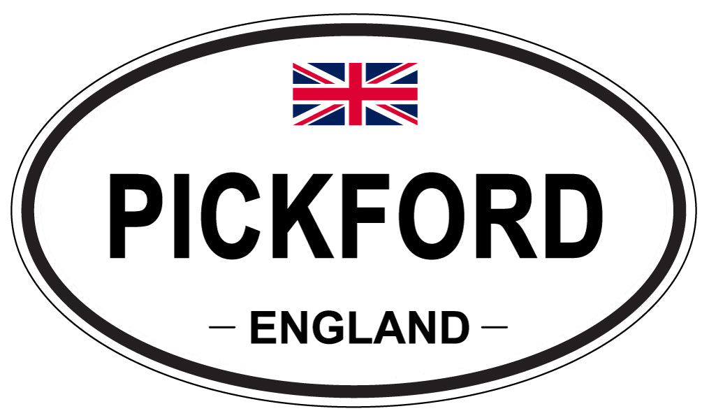 PICKFORD, ENGLAND - Oval Sticker