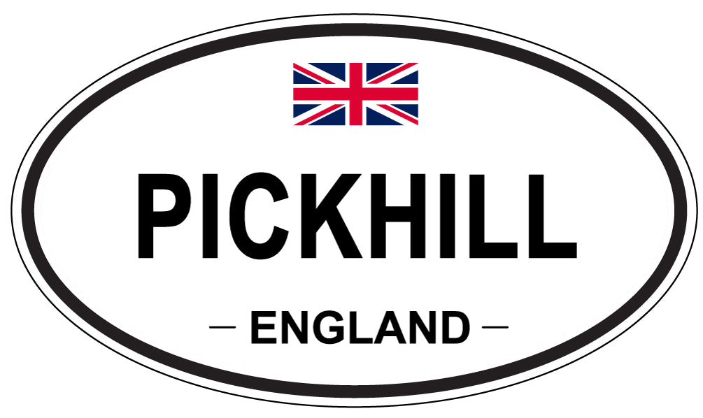 PICKHILL, England - Oval Magnet