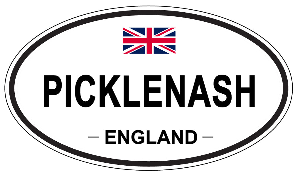 PICKLENASH, England - Oval Magnet