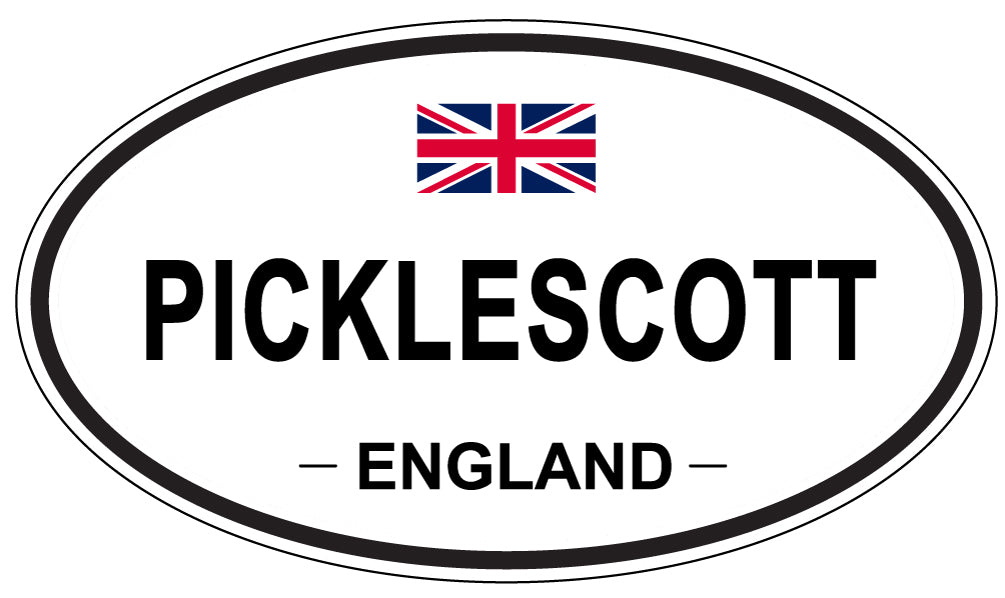 PICKLESCOTT, ENGLAND - Oval Sticker