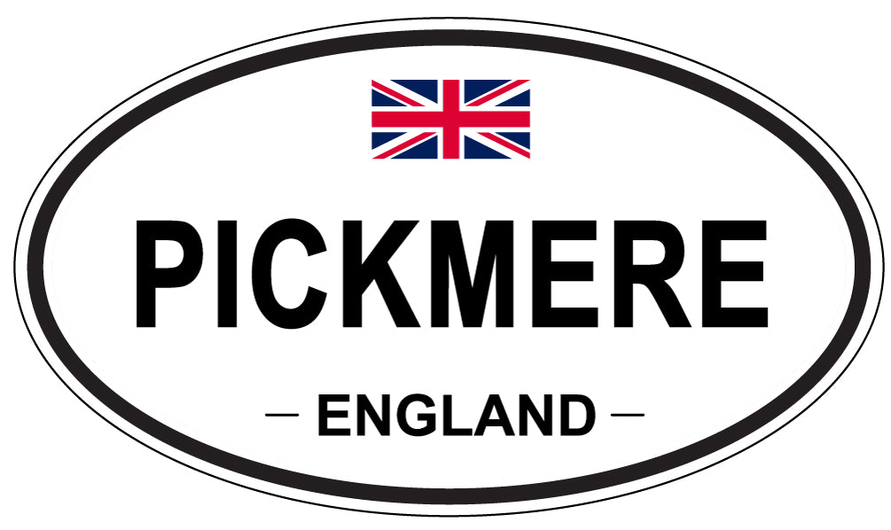 PICKMERE, ENGLAND - Oval Sticker