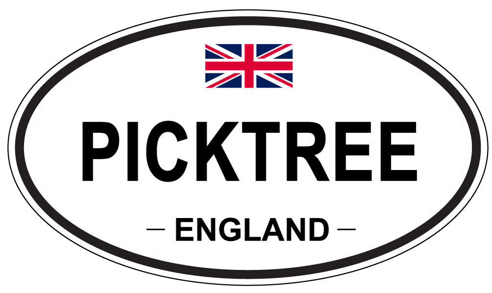 PICKTREE, ENGLAND - Oval Sticker