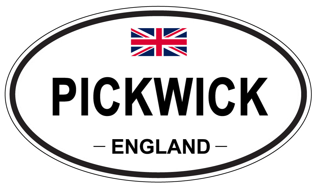 PICKWICK, England - Oval Magnet