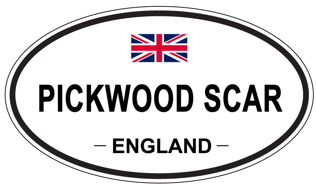 PICKWOOD SCAR, England - Oval Magnet