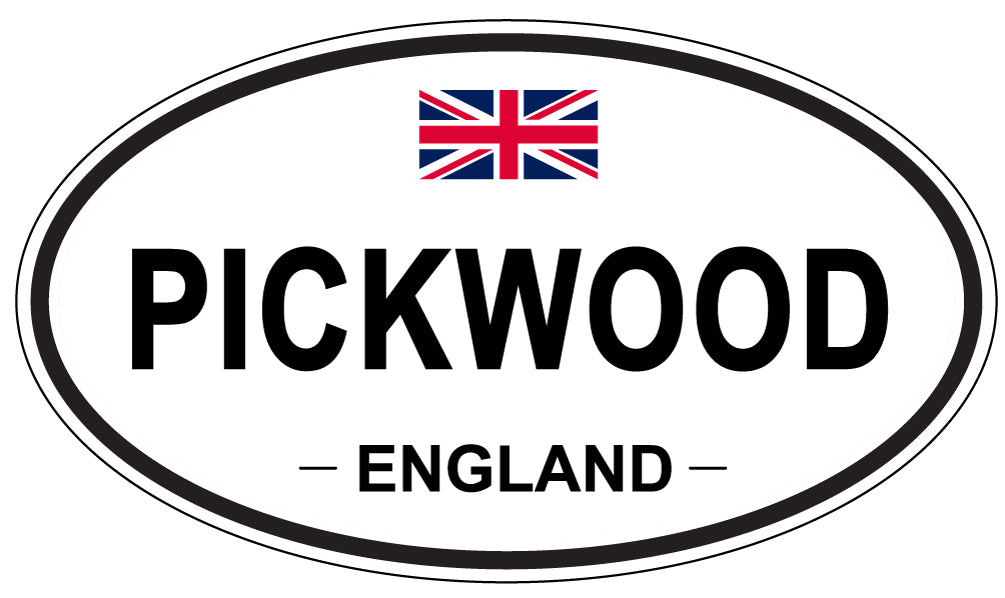 PICKWOOD, England - Oval Magnet