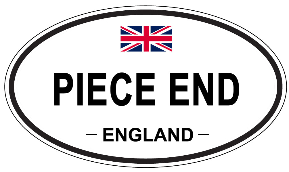 PIECE END, England - Oval Magnet
