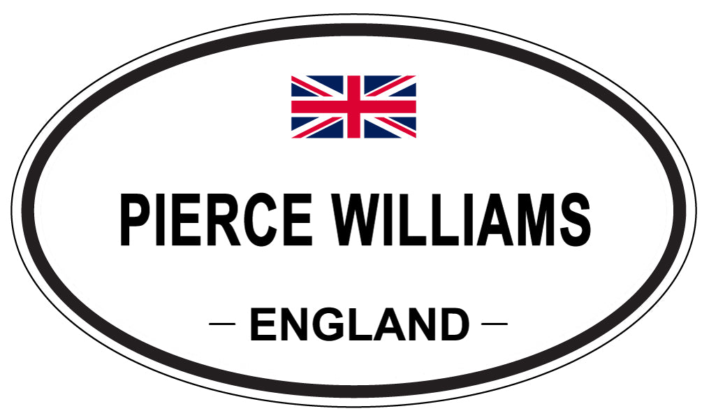 PIERCE WILLIAMS, England - Oval Magnet
