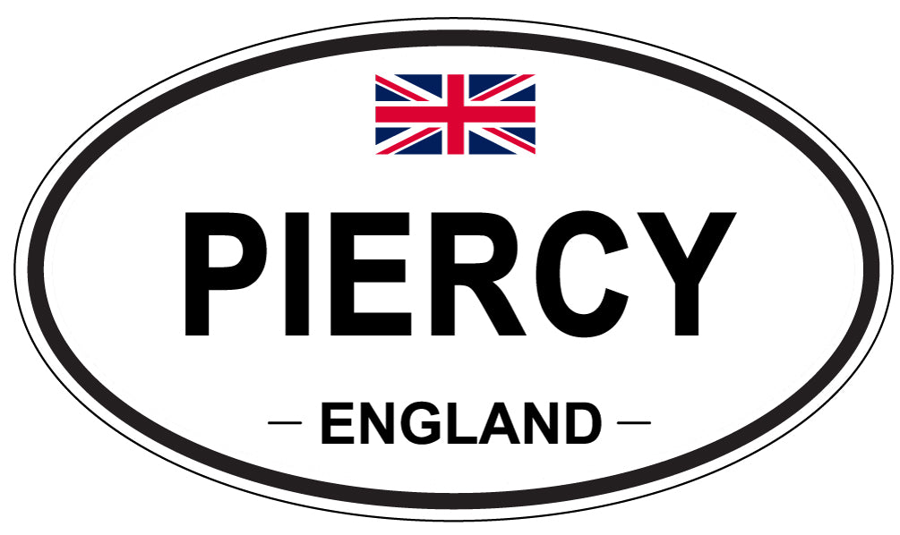 PIERCY, England - Oval Magnet