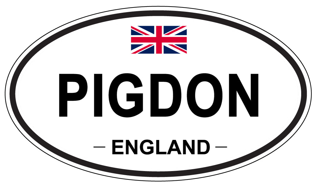 PIGDON, ENGLAND - Oval Sticker