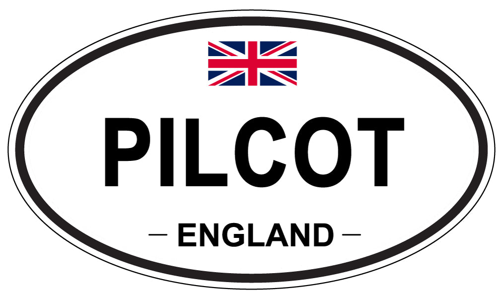 PILCOT, ENGLAND - Oval Sticker