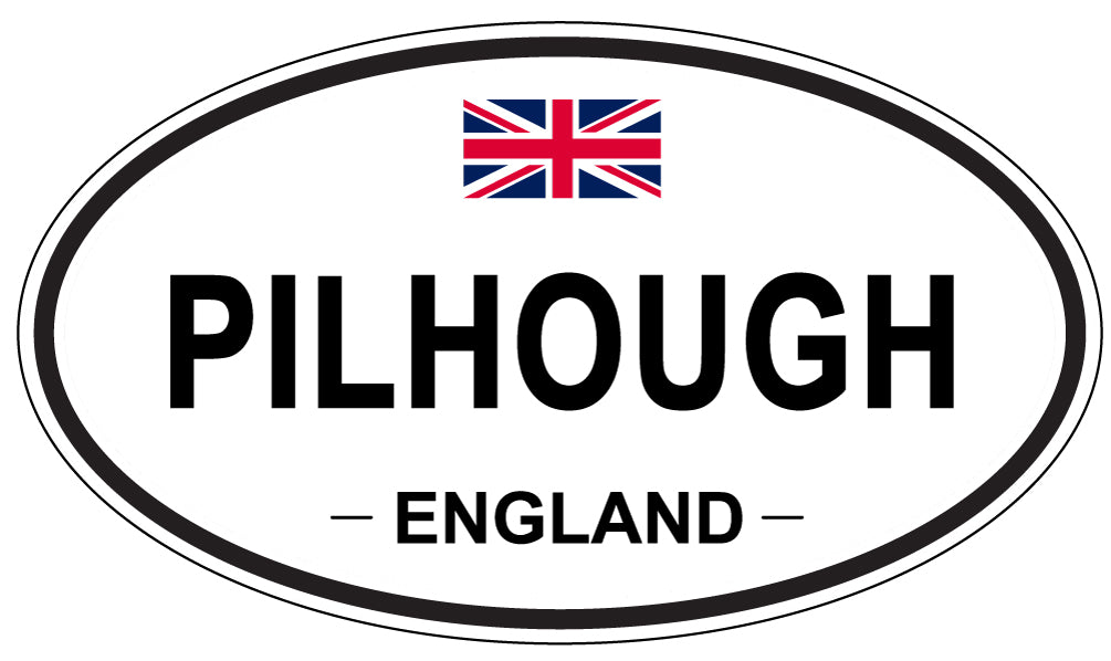 PILHOUGH, ENGLAND - Oval Sticker