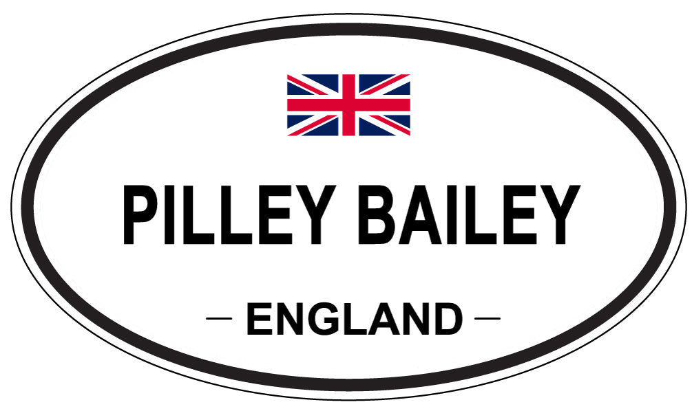 PILLEY BAILEY, ENGLAND - Oval Sticker
