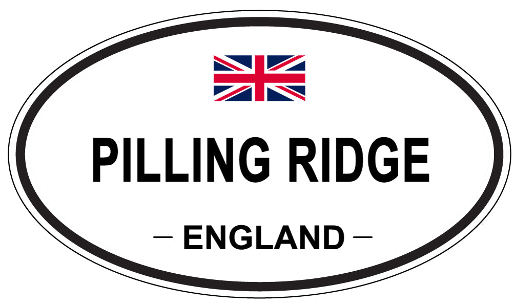 PILLING RIDGE, ENGLAND - Oval Sticker