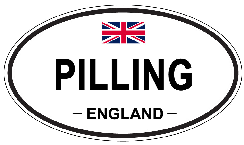 PILLING, England - Oval Magnet