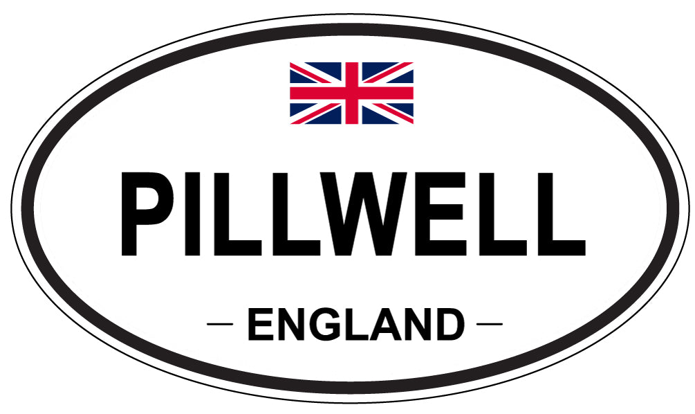 PILLWELL, England - Oval Magnet