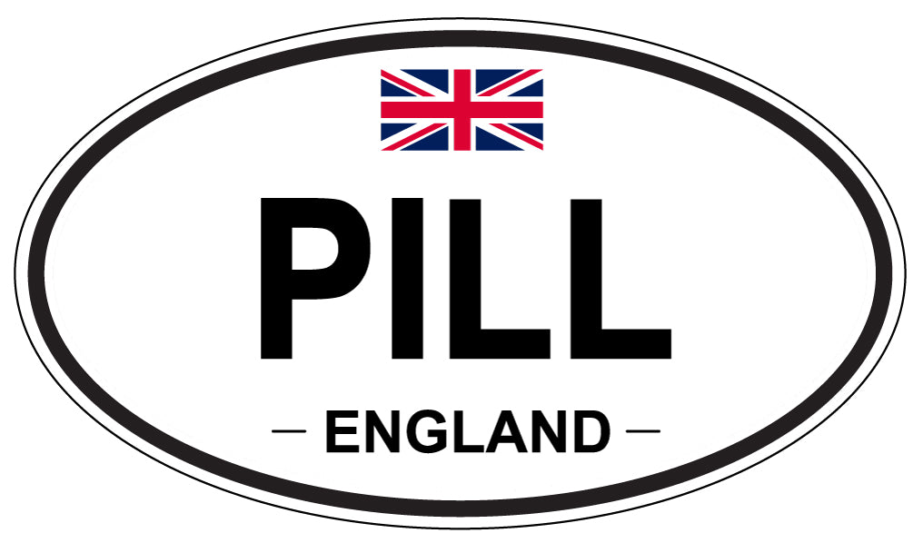 PILL, England - Oval Magnet