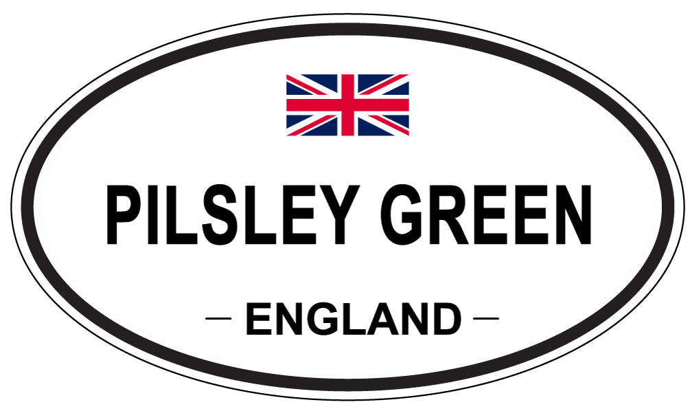 PILSLEY GREEN, England - Oval Magnet