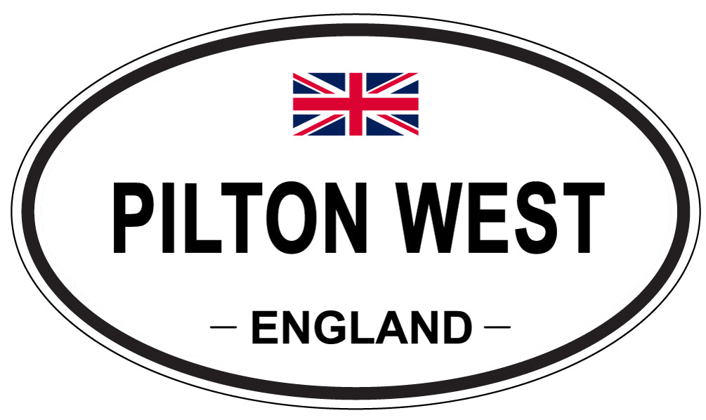 PILTON WEST, ENGLAND - Oval Sticker
