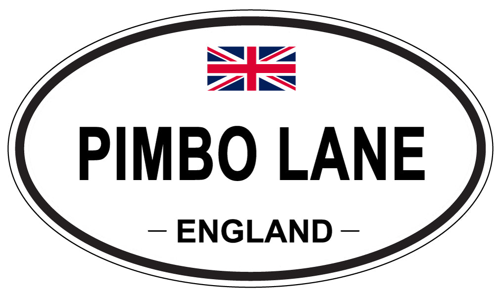 PIMBO LANE, ENGLAND - Oval Sticker