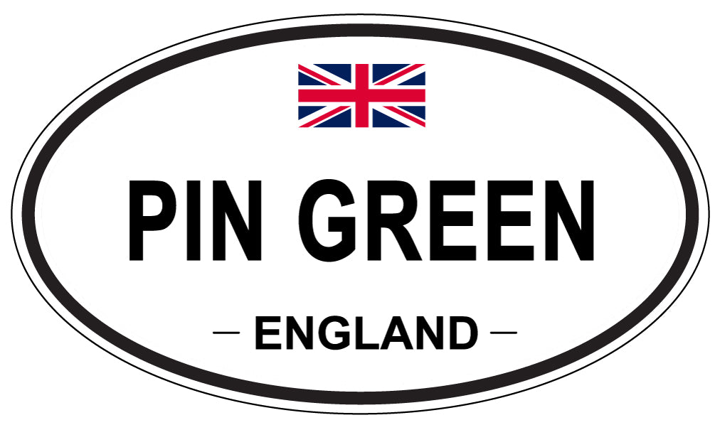 PIN GREEN, England - Oval Magnet