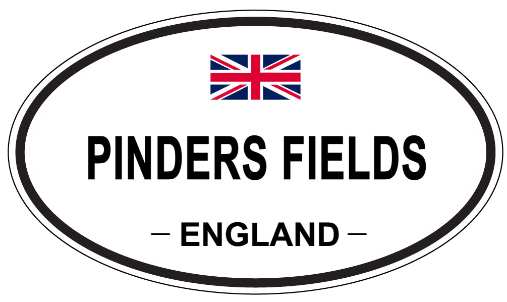 PINDERS FIELDS, England - Oval Magnet