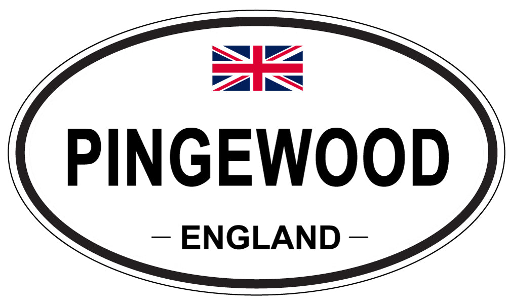 PINGEWOOD, ENGLAND - Oval Sticker