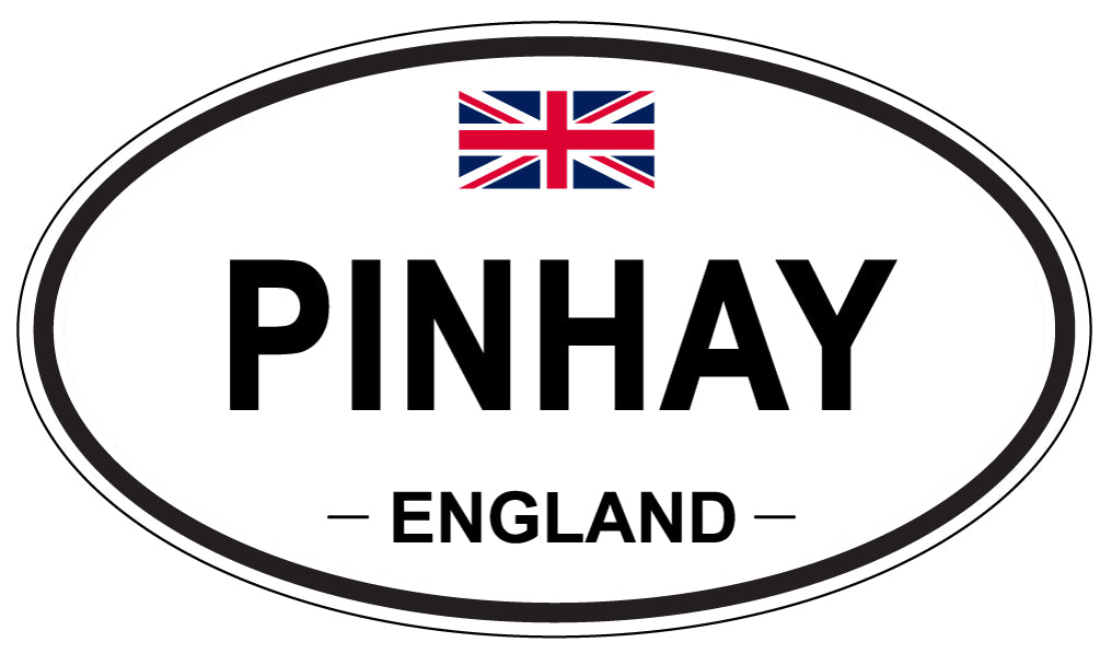 PINHAY, ENGLAND - Oval Sticker