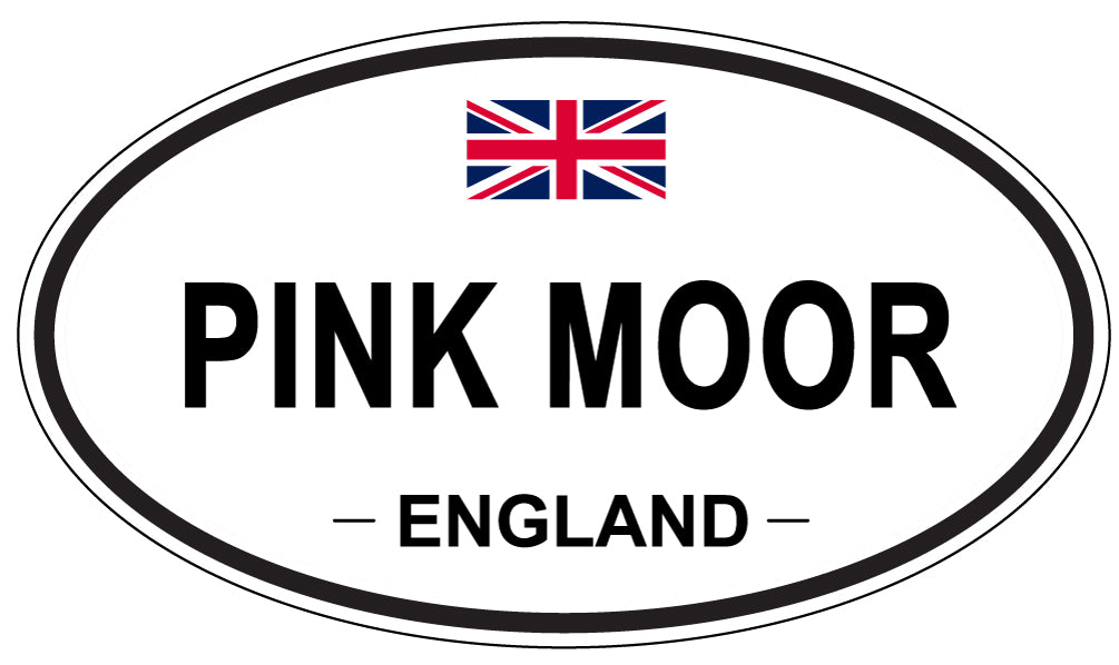 PINK MOOR, ENGLAND - Oval Sticker